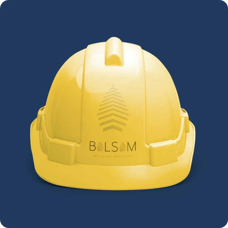 Contractor Helmet for Balsam Building Services